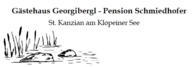 Pension Schmiedhofer - Gästehaus Georgibergl - St. Kanzian - Klopeiner See - Südkärnten - Lavanttal