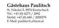 Gästehaus Paulitsch - Keutschach am See - Wörthersee